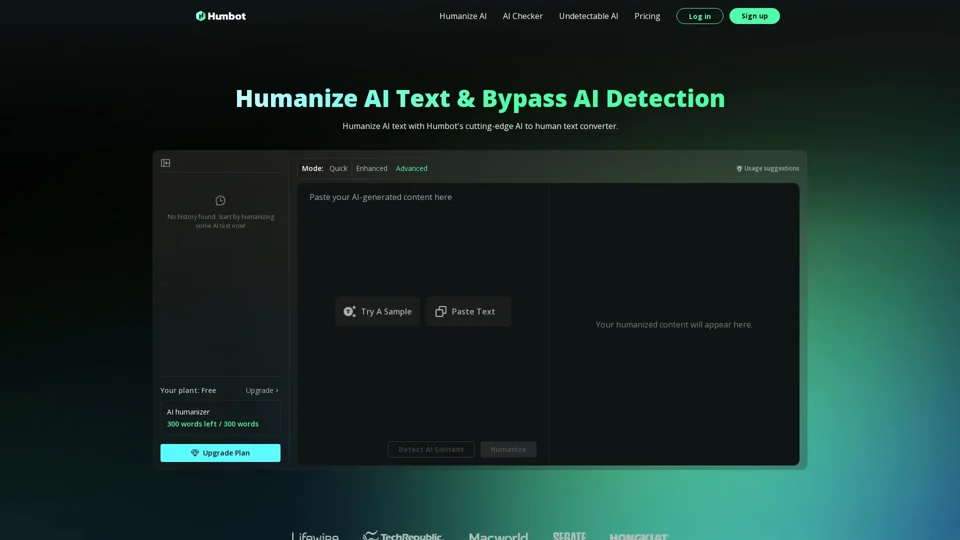 AI Humanizer - Humanize AI - AI Detector Bypass | Humbot