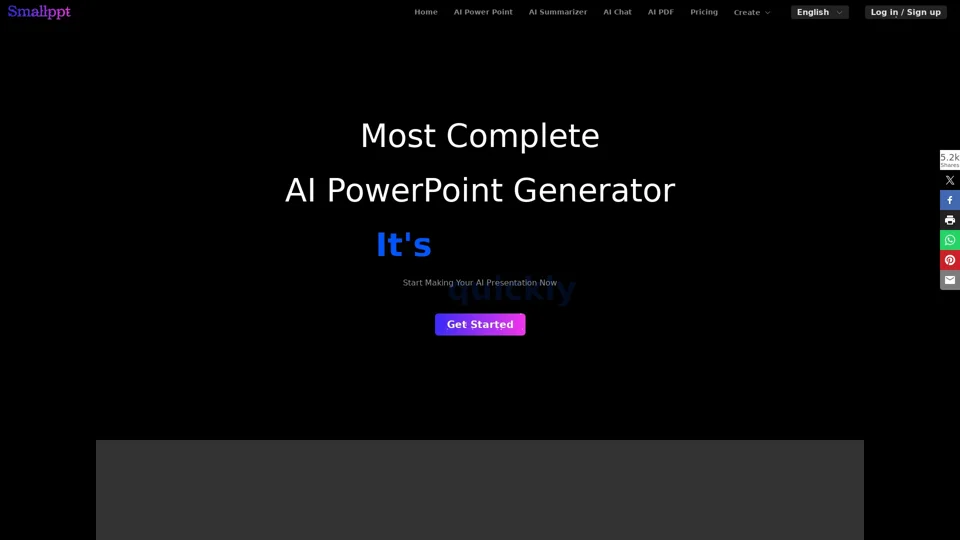 Smallppt : Create Stunning AI Presentations & Mind Maps