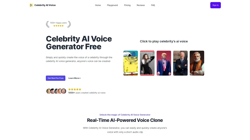 Celebrity AI Voice Generator Free | Generate anyone's ai voice