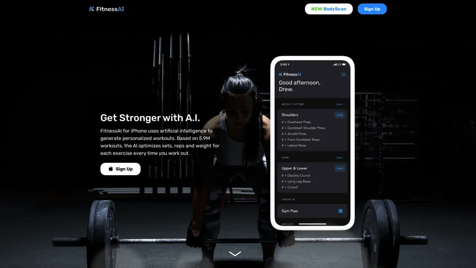 FitnessAI — Get Stronger, Faster with Artificial Intelligence