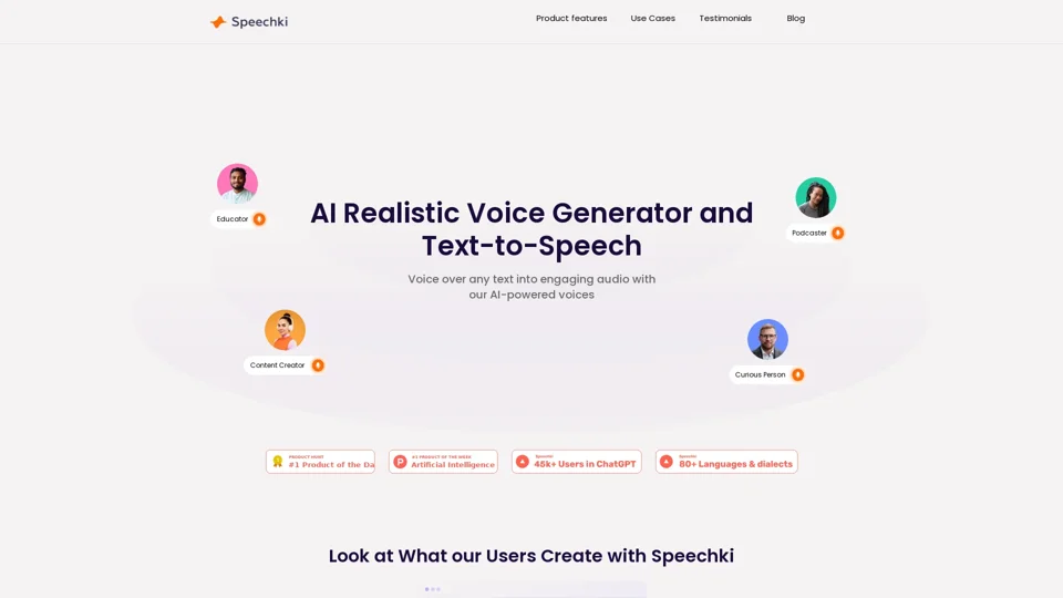 Speechki — AI Realistic Voice Generator and Text-to-Speech Solution with 1,100+ Voices in 80+ Languages