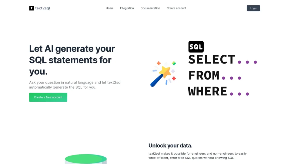 text2sql: Use AI to convert your text to sql.